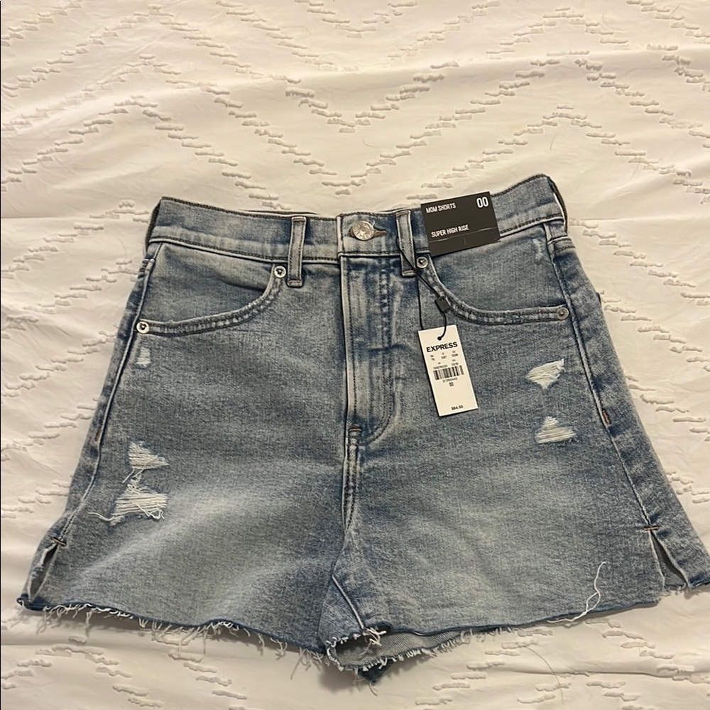 Express Blue Jean Shorts
